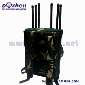 Backpack Jammer 6 Bands 180 watt Frequency With External LCD Display Internal Battery
